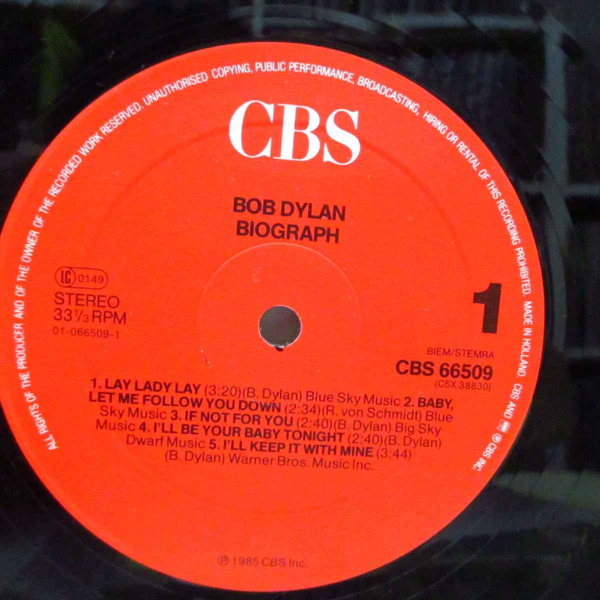 BOB DYLAN (ボブ・ディラン) - Biograph (EU オリジナル 5xLP+
