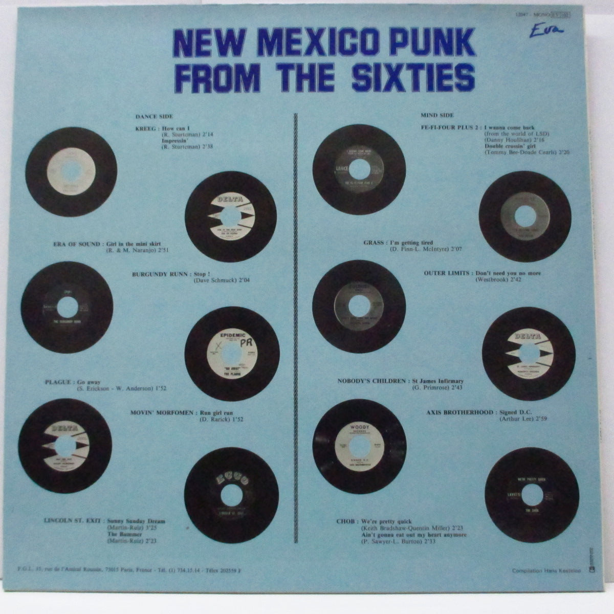 V.A. (米ニューメキシコ州60'sマイナー・ガレージロック・コンピ！)  - New Mexico Punk From The Sixties (France オリジナル「モノラル」LP)