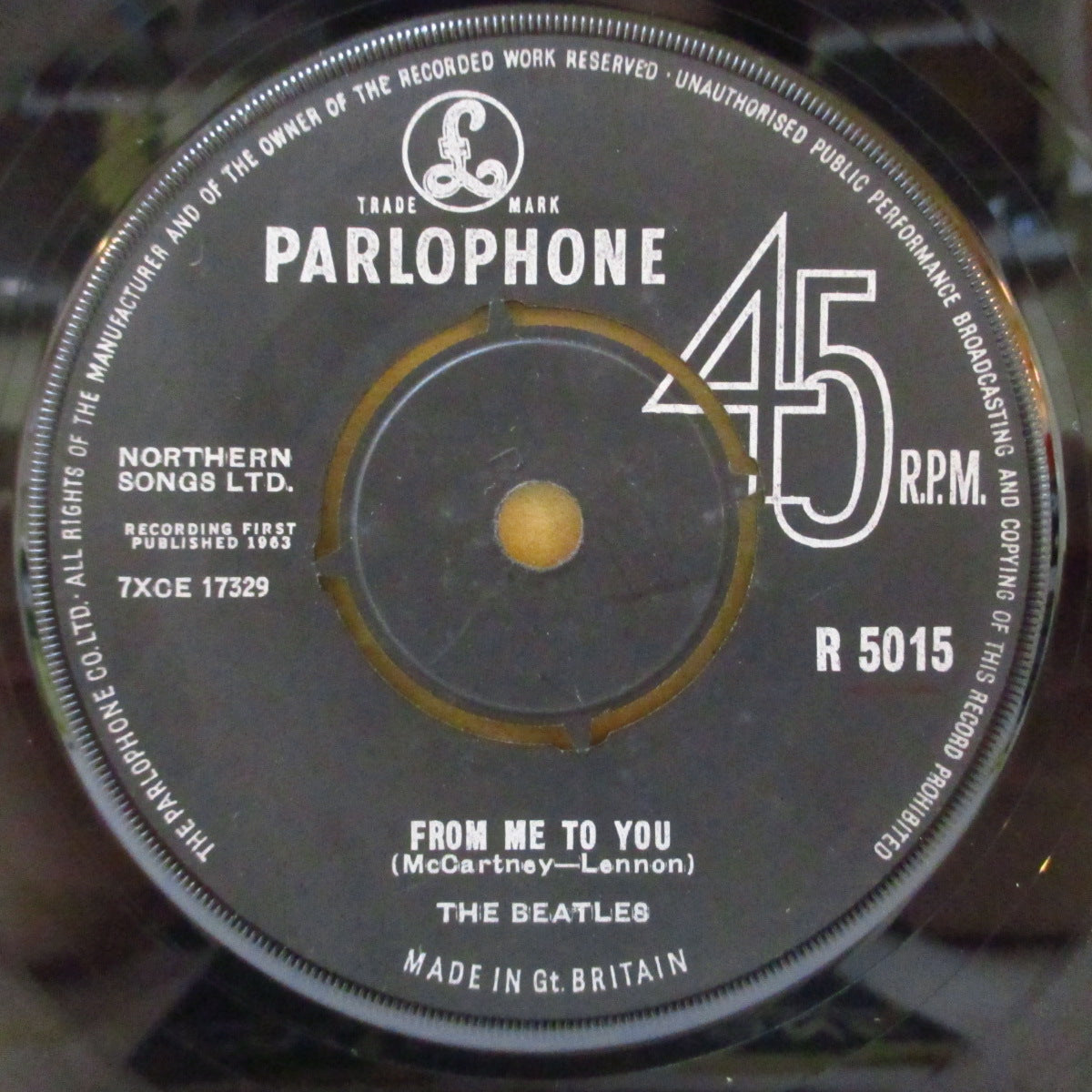 BEATLES (ビートルズ)  - From Me To You (UK '63 2ndプレス「ラウンドセンター」 7インチ+カンパニースリーブ)