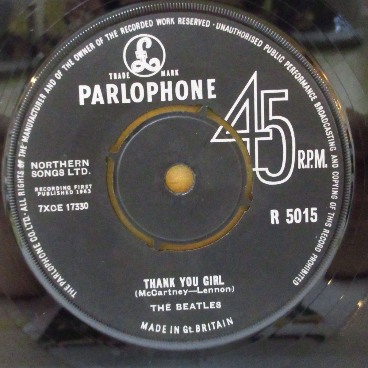 BEATLES (ビートルズ)  - From Me To You (UK '63 2ndプレス「ラウンドセンター」 7インチ+カンパニースリーブ)