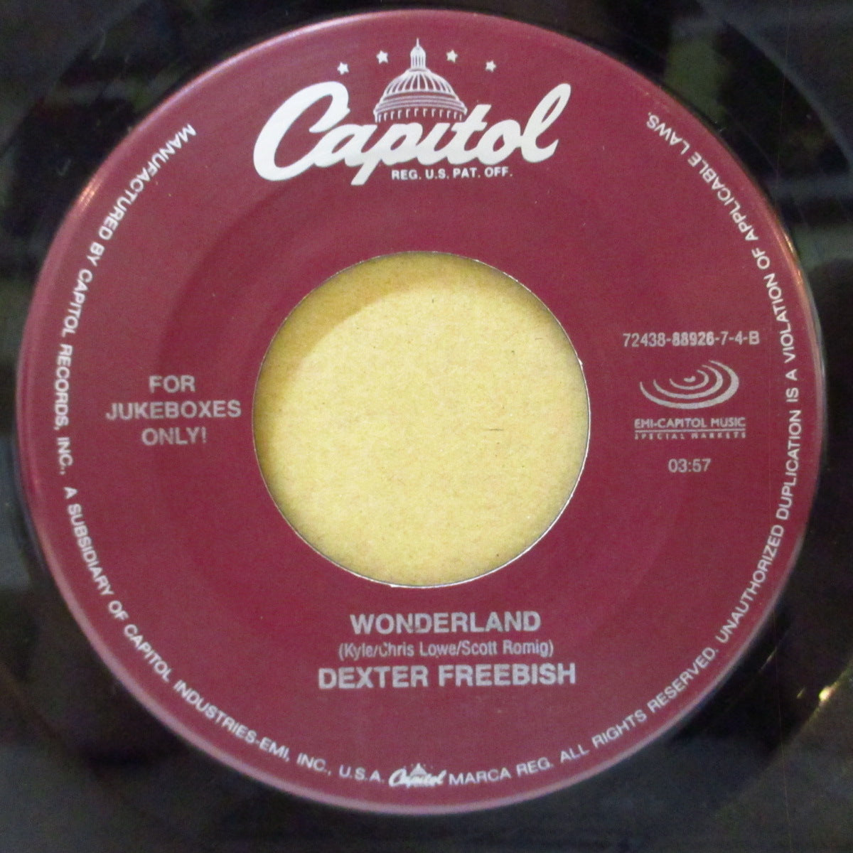 DEXTER FREEBISH (デクスター・フリービッシュ)  - Leaving Town (US '00 オリジナル「ジュークボックス」 7インチ)