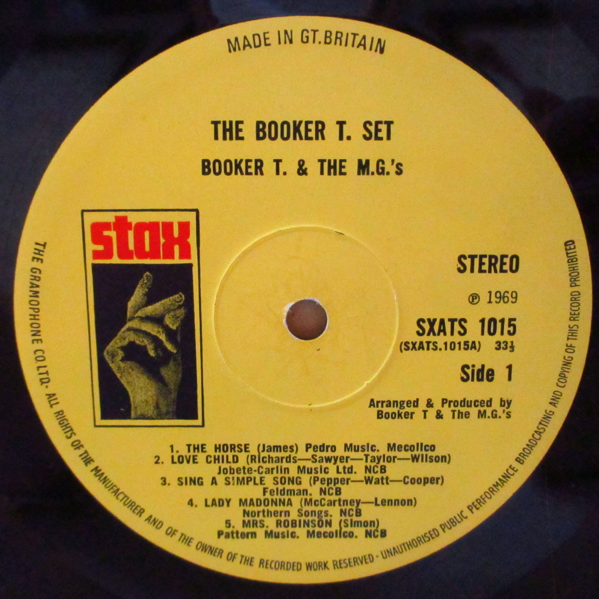 BOOKER T. & THE MG’S (ブッカーT ＆ ザ・MG'S)  - The Booker T. Set (UK '69 初回オリジナル・ステレオLP/表面コーティング3面折返しジャケ) 名作9thアルバム