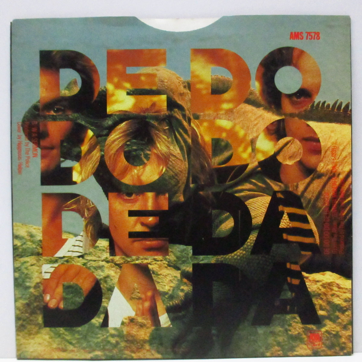 POLICE, THE (ザ ・ポリス)  - De Do Do Do, De Da Da (UK オリジナル 7"/光沢ソフト紙ジャケ) 裏ジャケが「赤文字」バージョン !