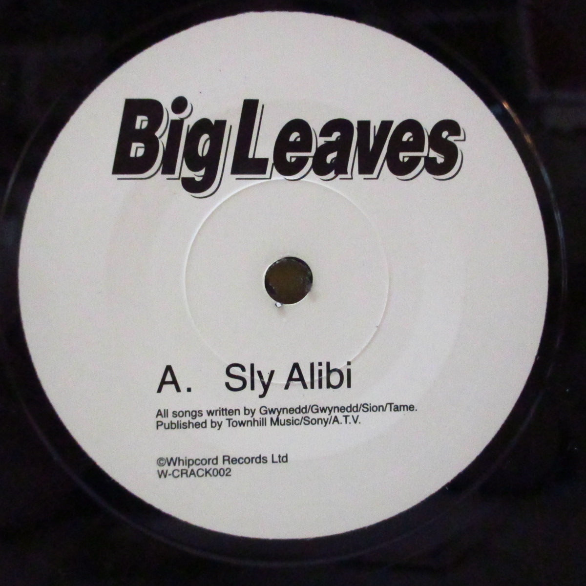 BIG LEAVES (ビッグ・リーヴス)  - Sly Alibi (UK オリジナル 7インチ+光沢固紙ジャケ)