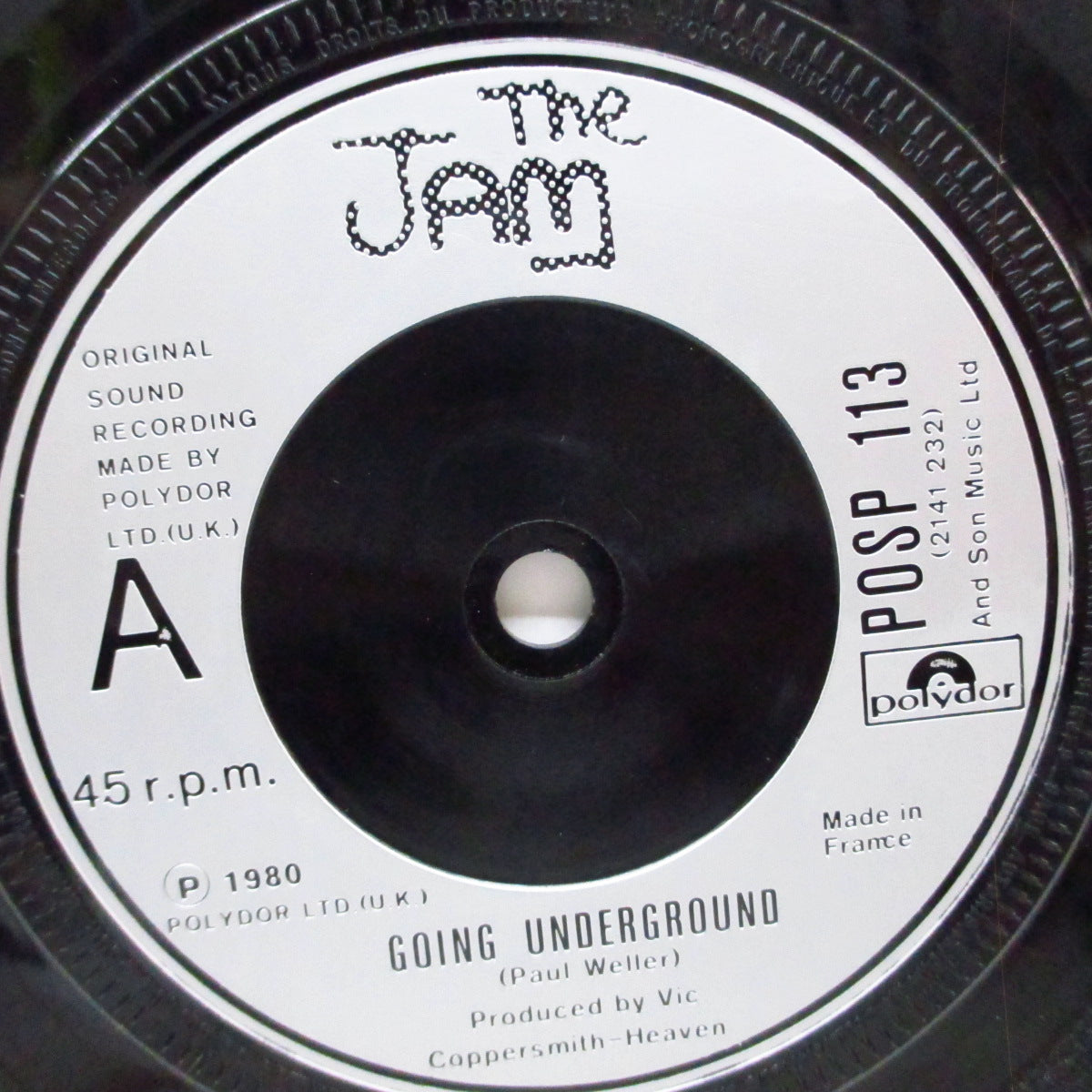 JAM, THE (ザ・ジャム)  - Going Underground (UK 初回10, 000枚限定 2x7"/光沢固紙折り返ジャケ) '79年レインボー・シアターでのライブ7"付き！