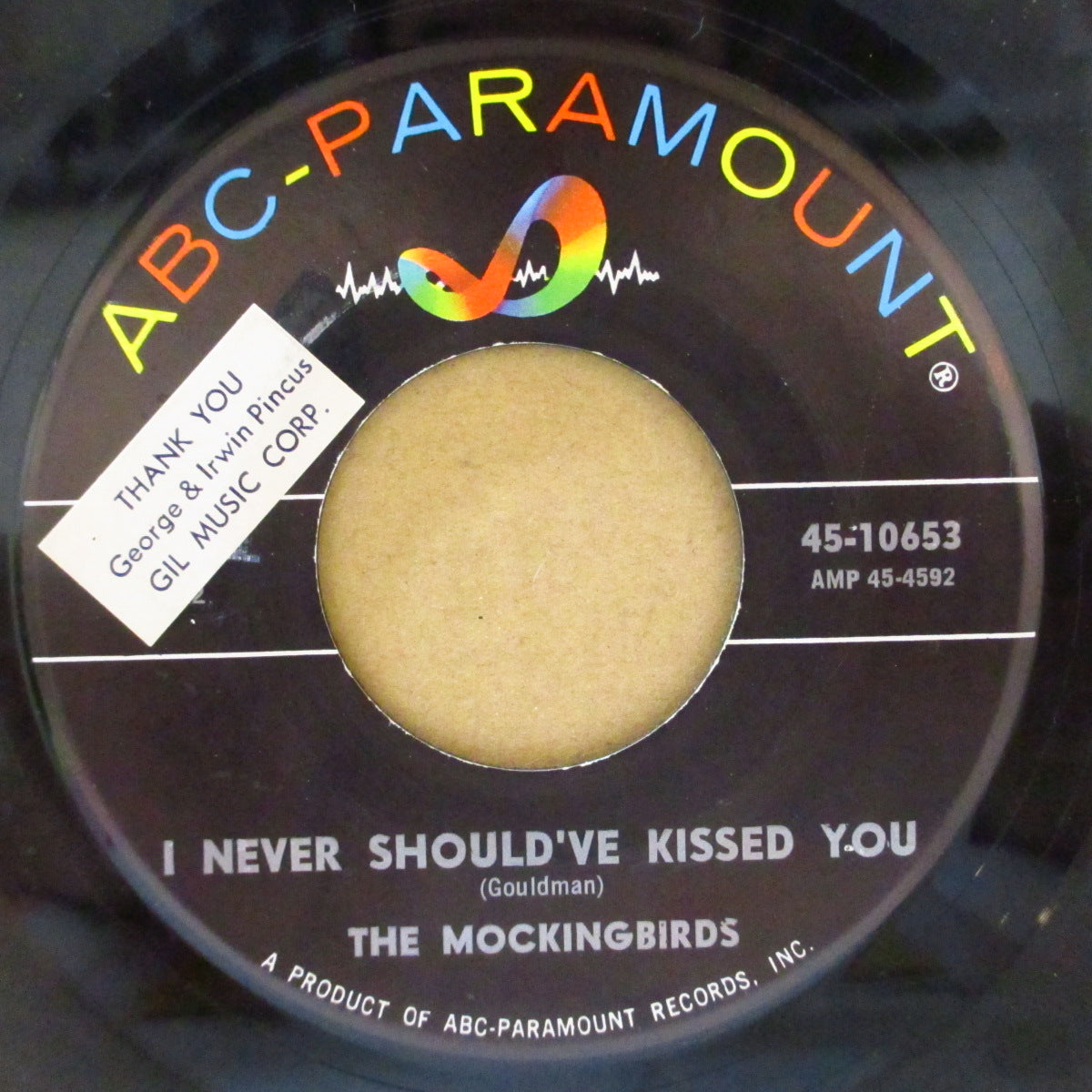 MOCKINGBIRDS, THE (ザ・モッキンバーズ)  - I Never Should've Kissed You (US '65 オリジナル7インチ)グラハム・グールドマン＆ケヴィン・ゴドレイ（10cc）在籍マージーMODビート！