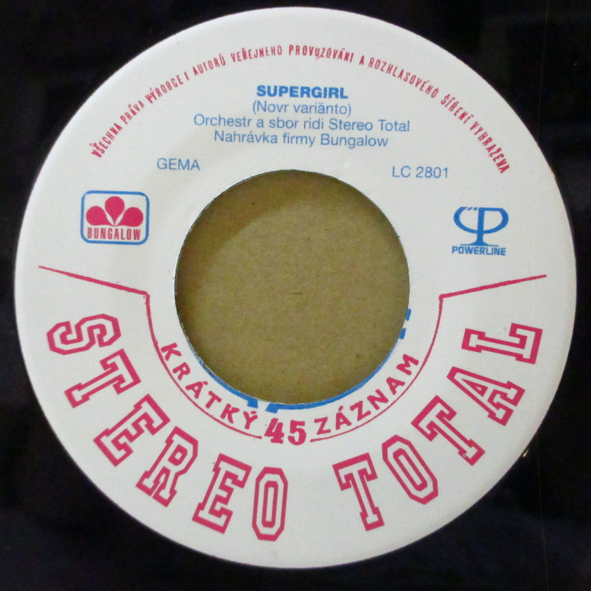 STEREO TOTAL (ステレオ・トータル)  - Supergirl (German '97 オリジナル 7インチ+光沢ソフト紙ジャケ)