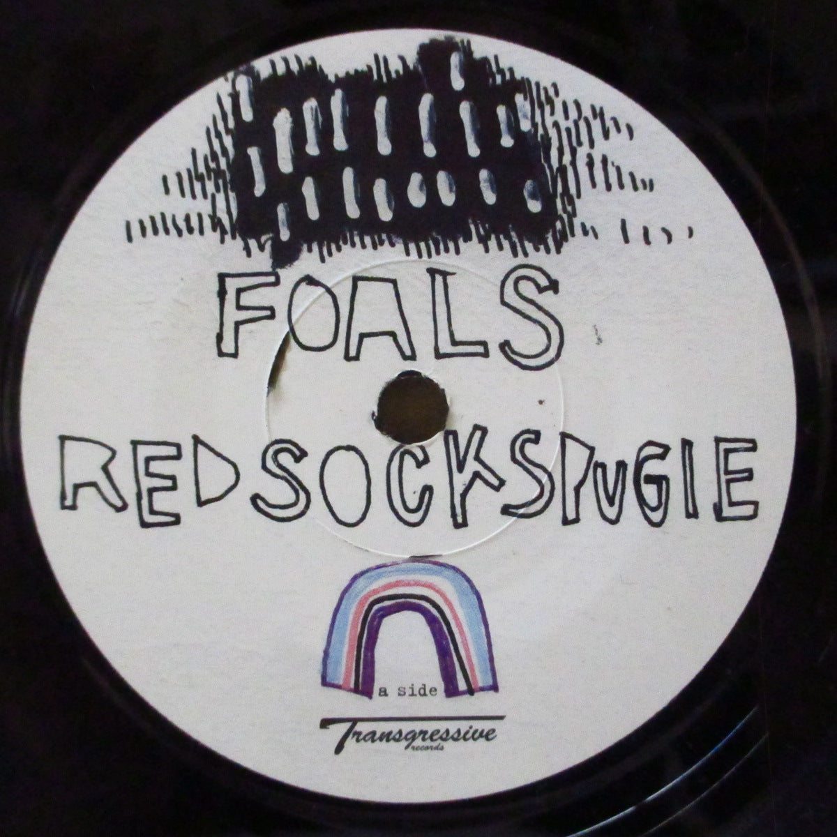 FOALS (フォールズ)  - Red Socks Pugie (UK '08 オリジナル「TRANS075」 7インチ+レアステッカー付きマット固紙ジャケ)