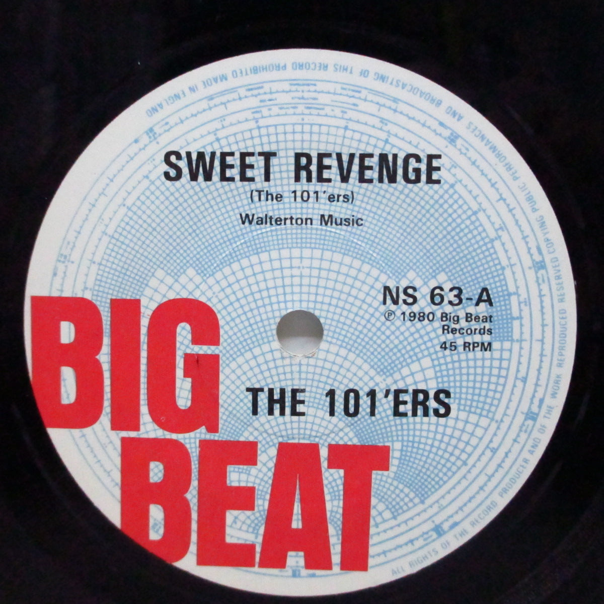 101'ERS, THE (ザ・ワンオーワナーズ)  - Sweet Revenge (UK オリジナル 7"+光沢固紙折り返しジャケ)