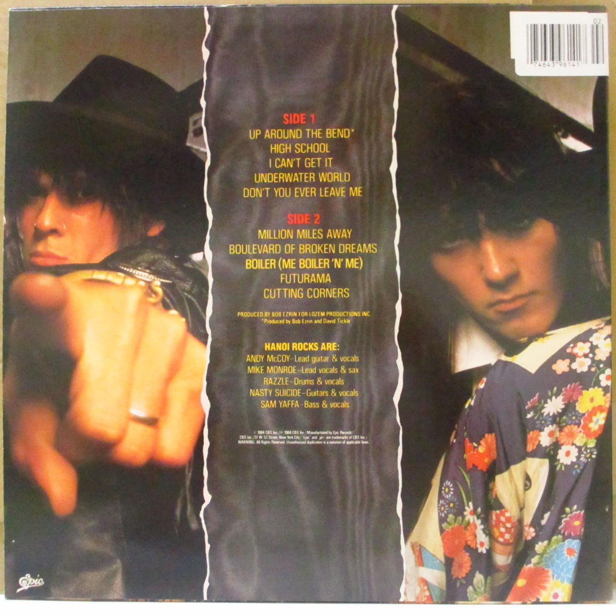 HANOI ROCKS (ハノイ・ロックス)  - Two Steps From The Move (US 80's 再発品番「PE-39614」LP) '84年4thアルバム