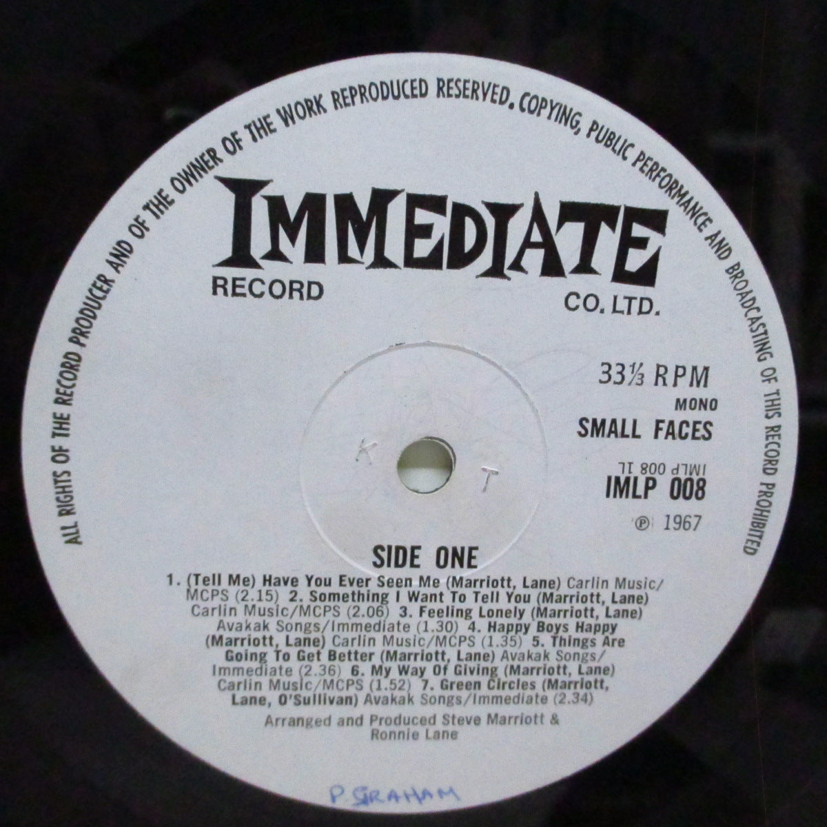 SMALL FACES (スモール・フェイセス) - Small Faces [3rd] (UK