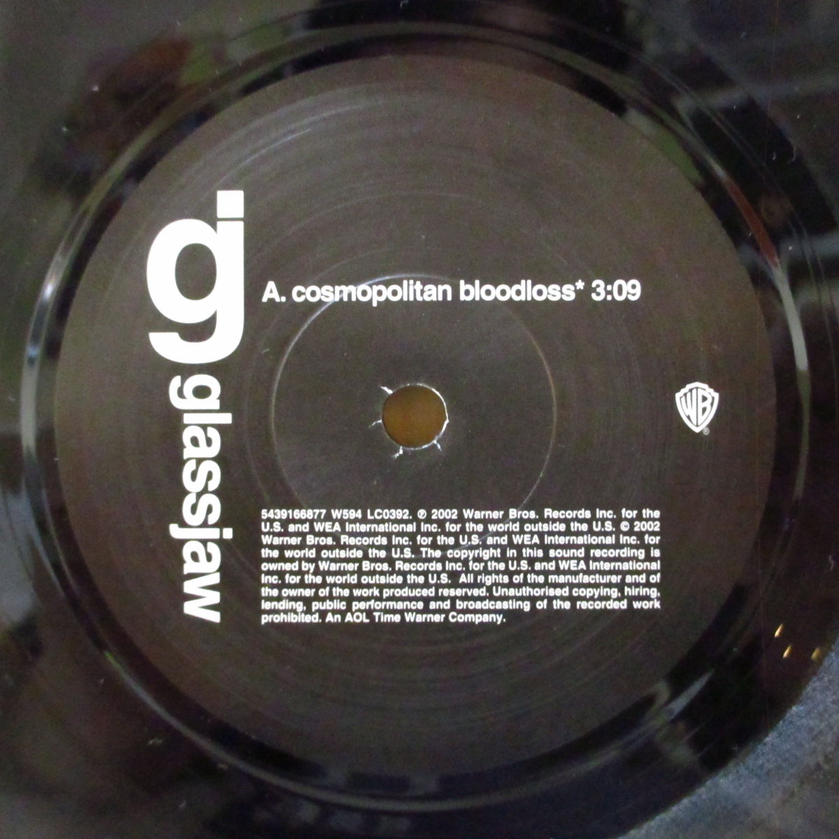 GLASSJAW (グラスジョー)  - Cosmopolitan Bloodloss (UK '02 オリジナル 7インチ+光沢固紙ジャケ)