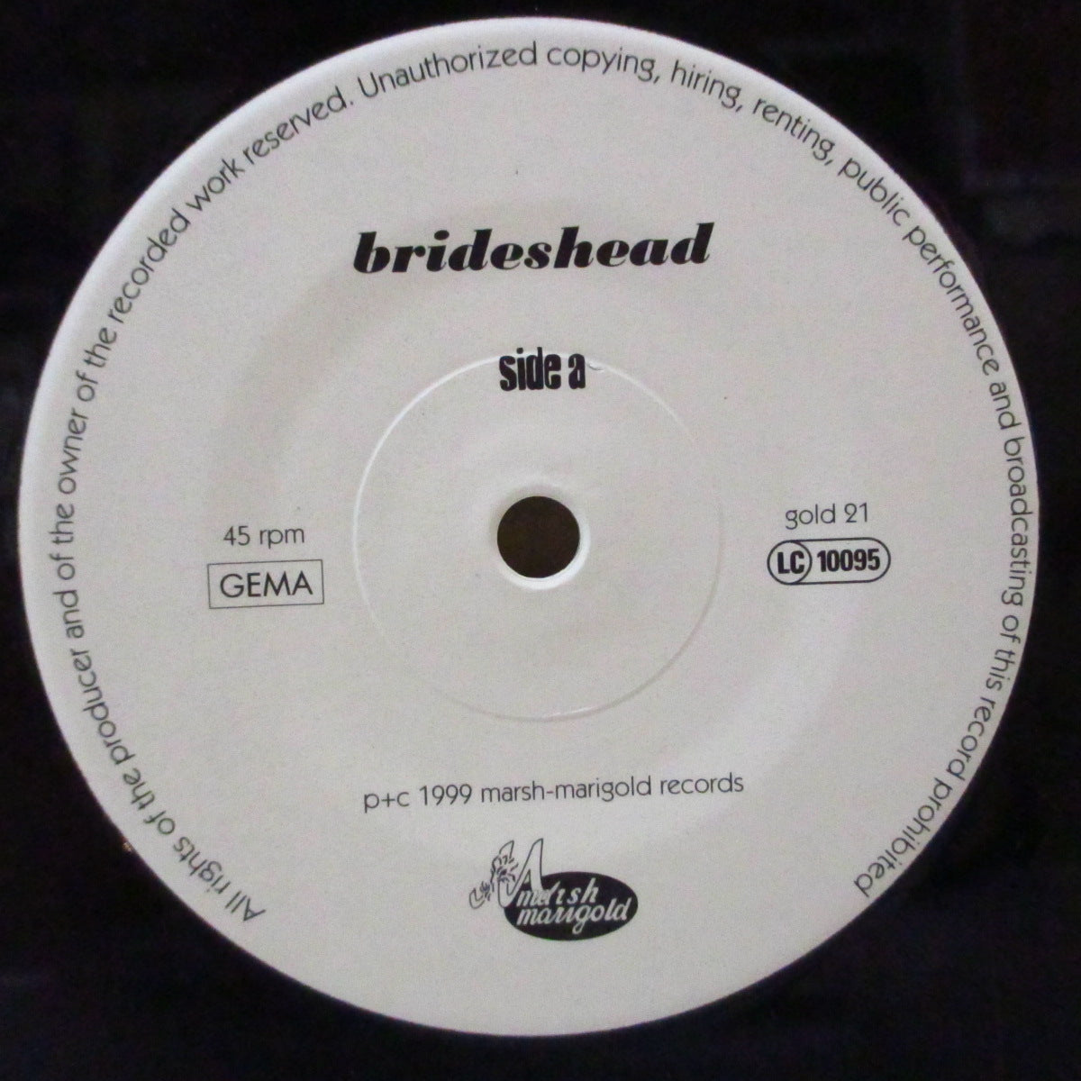 BRIDESHEAD (ブライズヘッド)  - Spreading Warm Summer Days Outdoor (German オリジナル 7インチ+レアステッカー付き光沢固紙ジャケ)