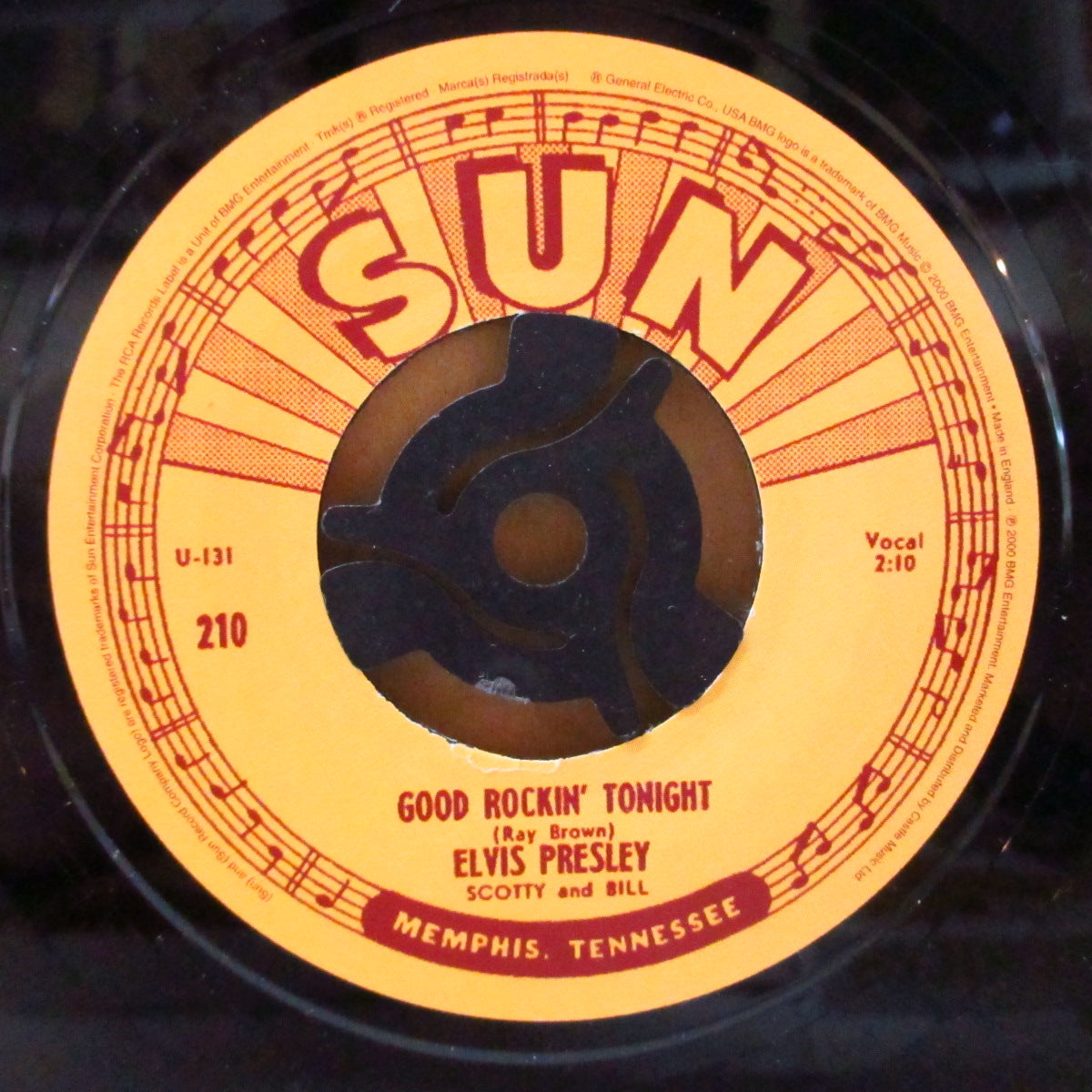 ELVIS PRESLEY (エルヴィス・プレスリー)  - Sun SIngles (UK '00 正規限定「黒盤」7インチx6枚組ボックスセット) SUN社期5枚の復刻プラス。コレクタブル！美品。