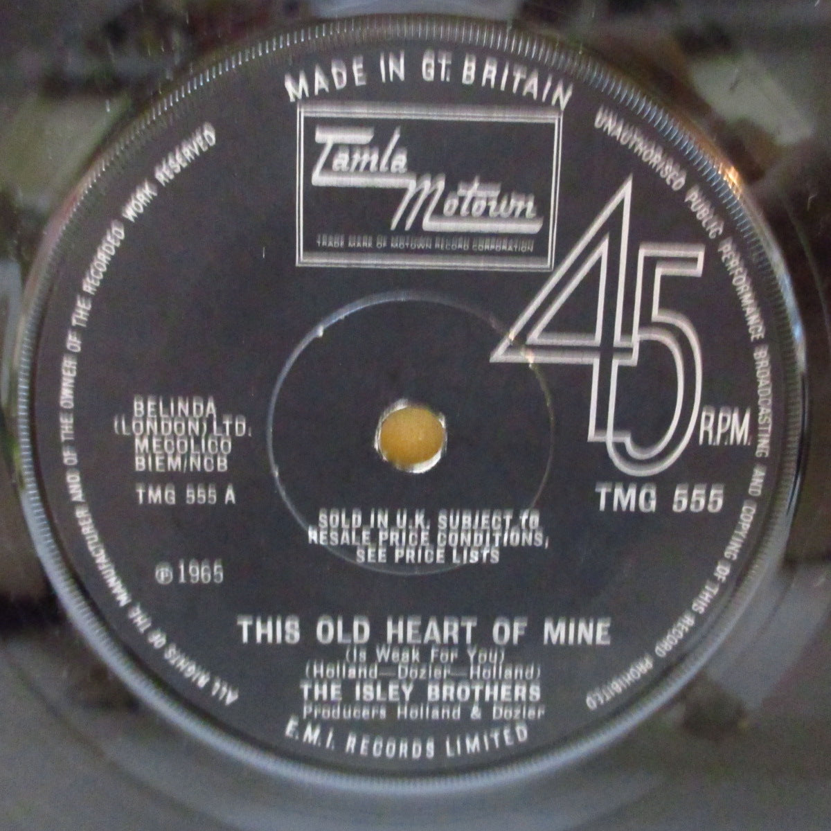 ISLEY BROTHERS (アイズレー・ブラザーズ)  - This Old Heart Of Mine (UK '66年初回オリジナル「ソリッド・センター」7インチ) ノーザン名曲