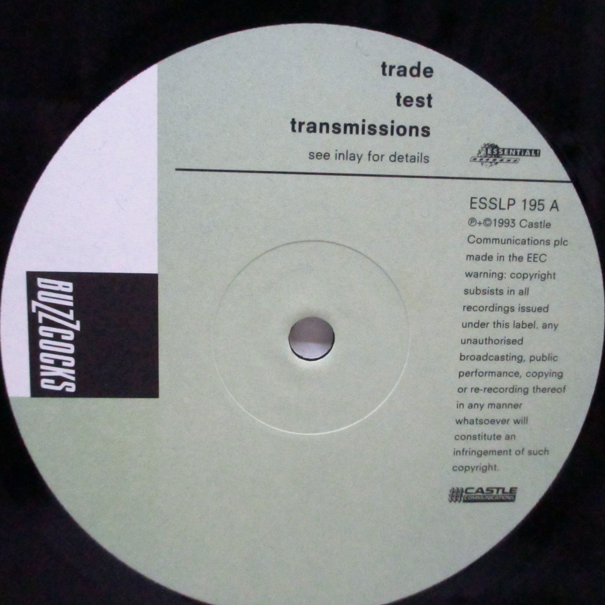 BUZZCOCKS (バズコックス)  - Trade Test Transmissions (UK オリジナル LP) '93年再結成第一弾アルバム！