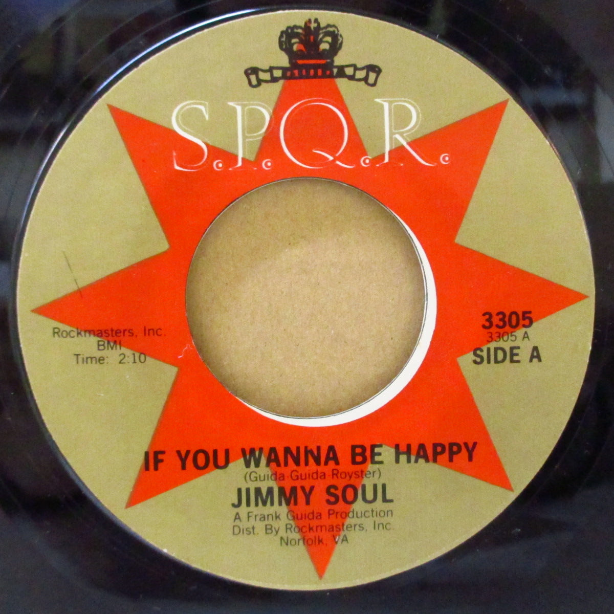 JIMMY SOUL (ジミー・ソウル)  - If You Wanna Be Happy (US '60年代 B面違い再発7インチ)全米1位の大ヒット