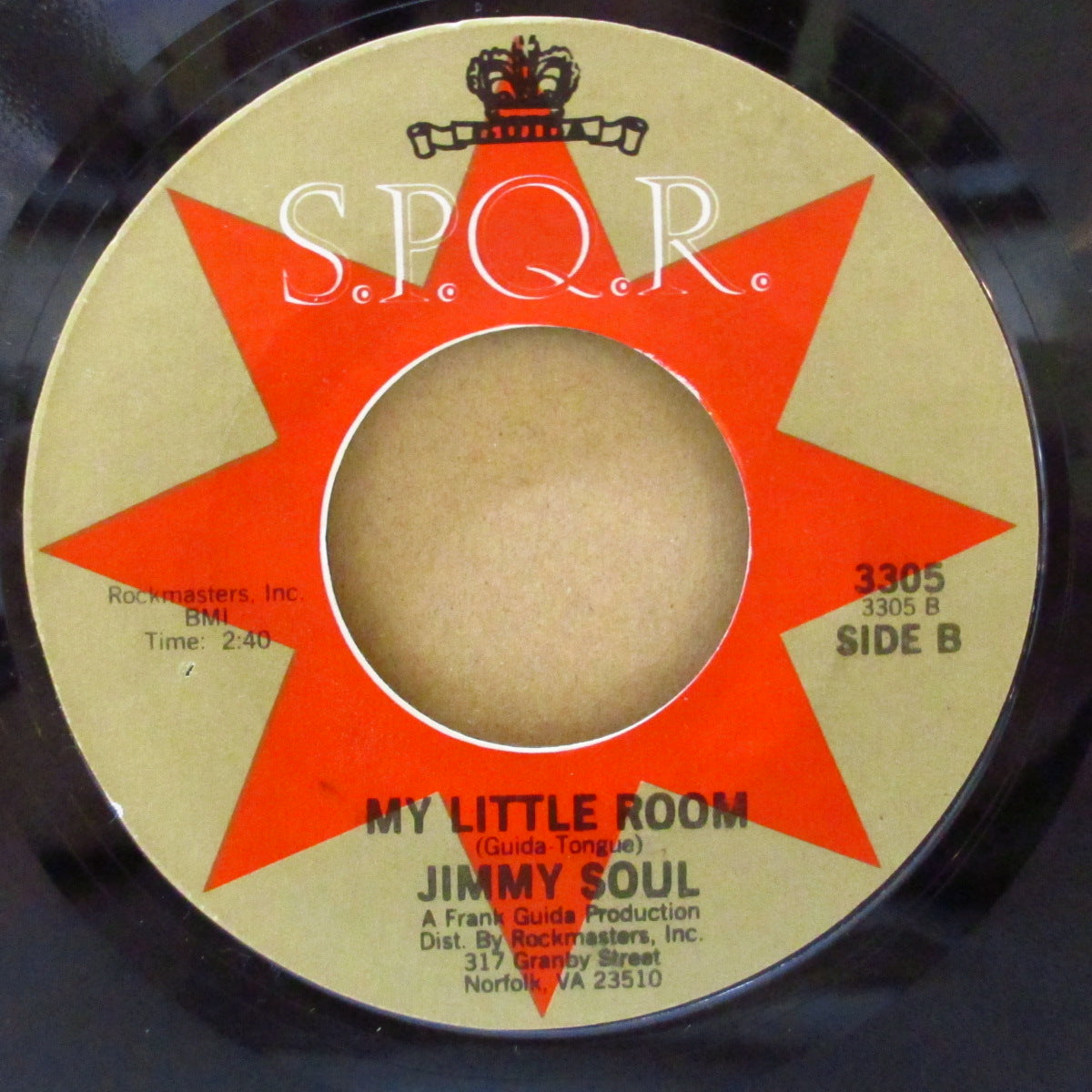 JIMMY SOUL (ジミー・ソウル)  - If You Wanna Be Happy (US '60年代 B面違い再発7インチ)全米1位の大ヒット