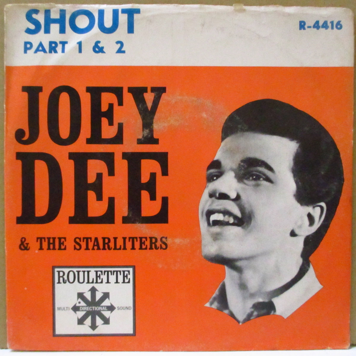 JOEY DEE & THE STARLITERS (ジョーイ・ディー ＆ ザ・スターライターズ)  - Shout (Part.1&2) (US オリジナル・ジャケ付き7インチ) 