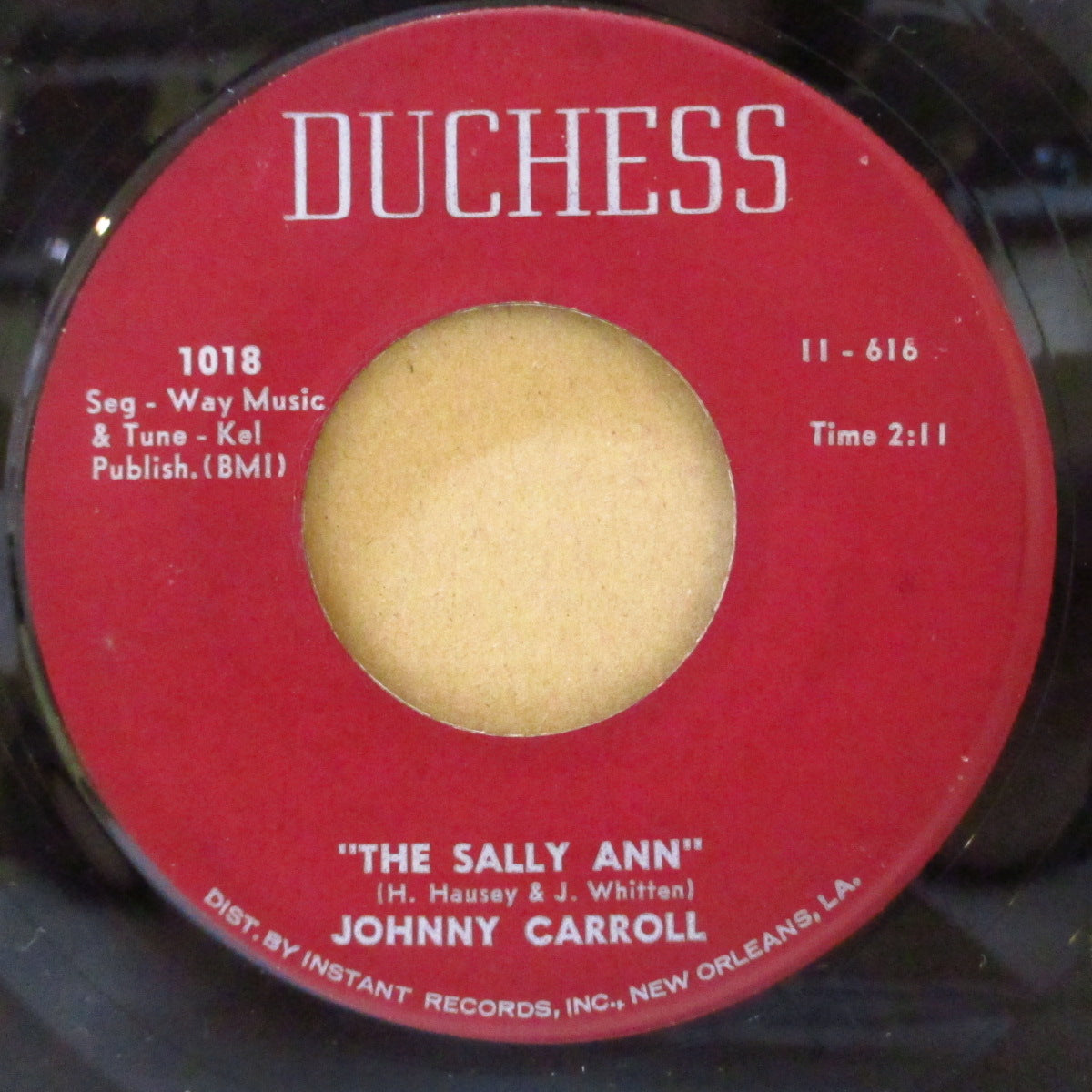 JOHNNY CARROLL (ジョニー・キャロル)  - Run Come See / The Sally Ann (US オリジナル 7インチ)ヒルビリー調ティーンポップ