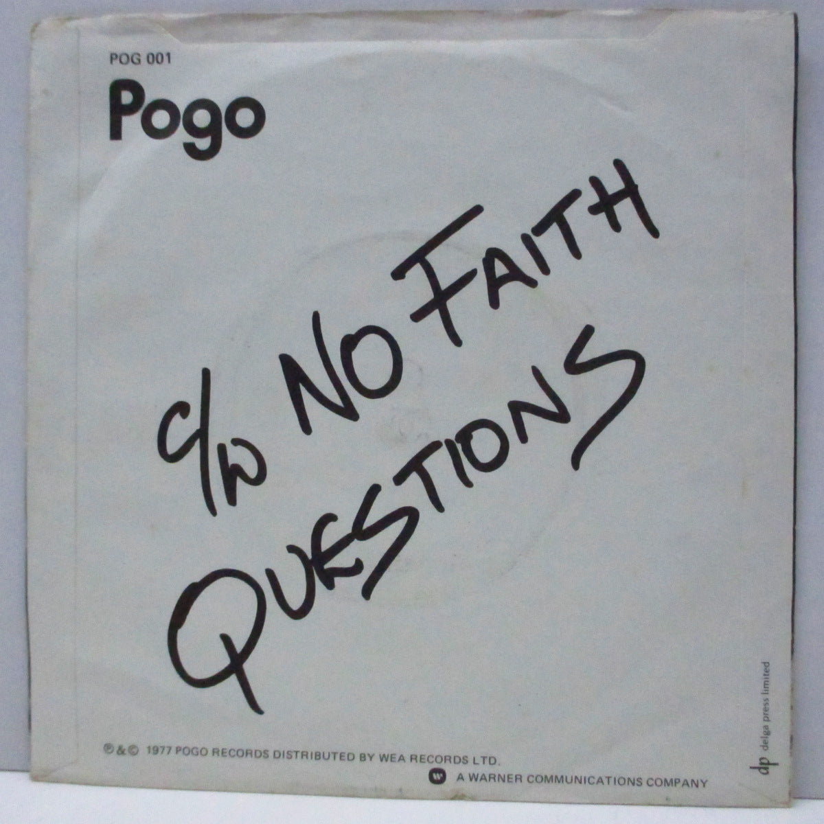 SUBURBAN STUDS (サバーバン・スタッズ)  - No Faith (UK '77 再発「フラットセンター」7"/マットソフト紙折り返ジャケ) Saxがフィーチャーされていない Ver !