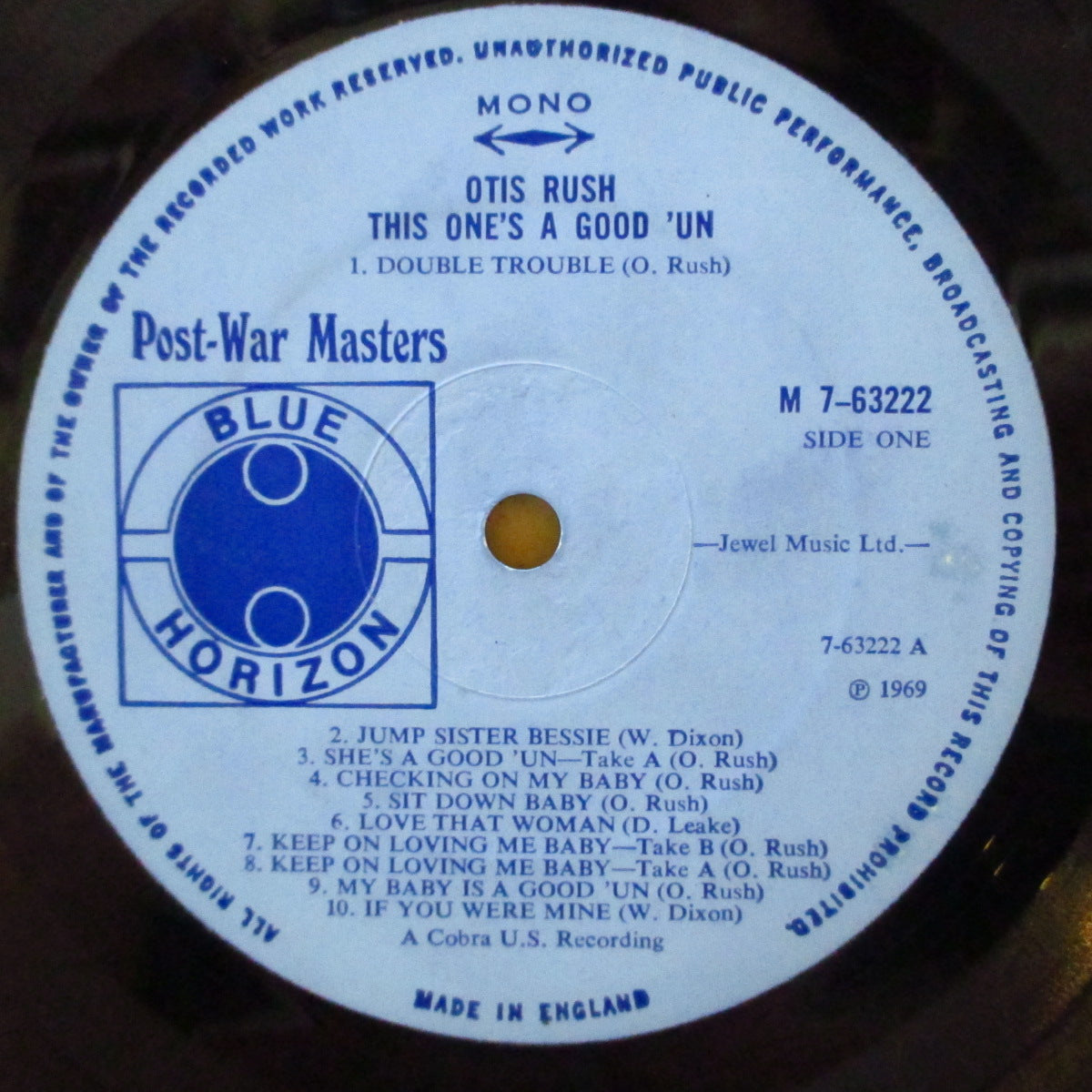 OTIS RUSH (オーティス・ラッシュ)  - This One's A Good 'Un (UK '69 オリジナル・モノラル LP/表面コーティング・ジャケ)英国のみのコブラ社音源コンピ