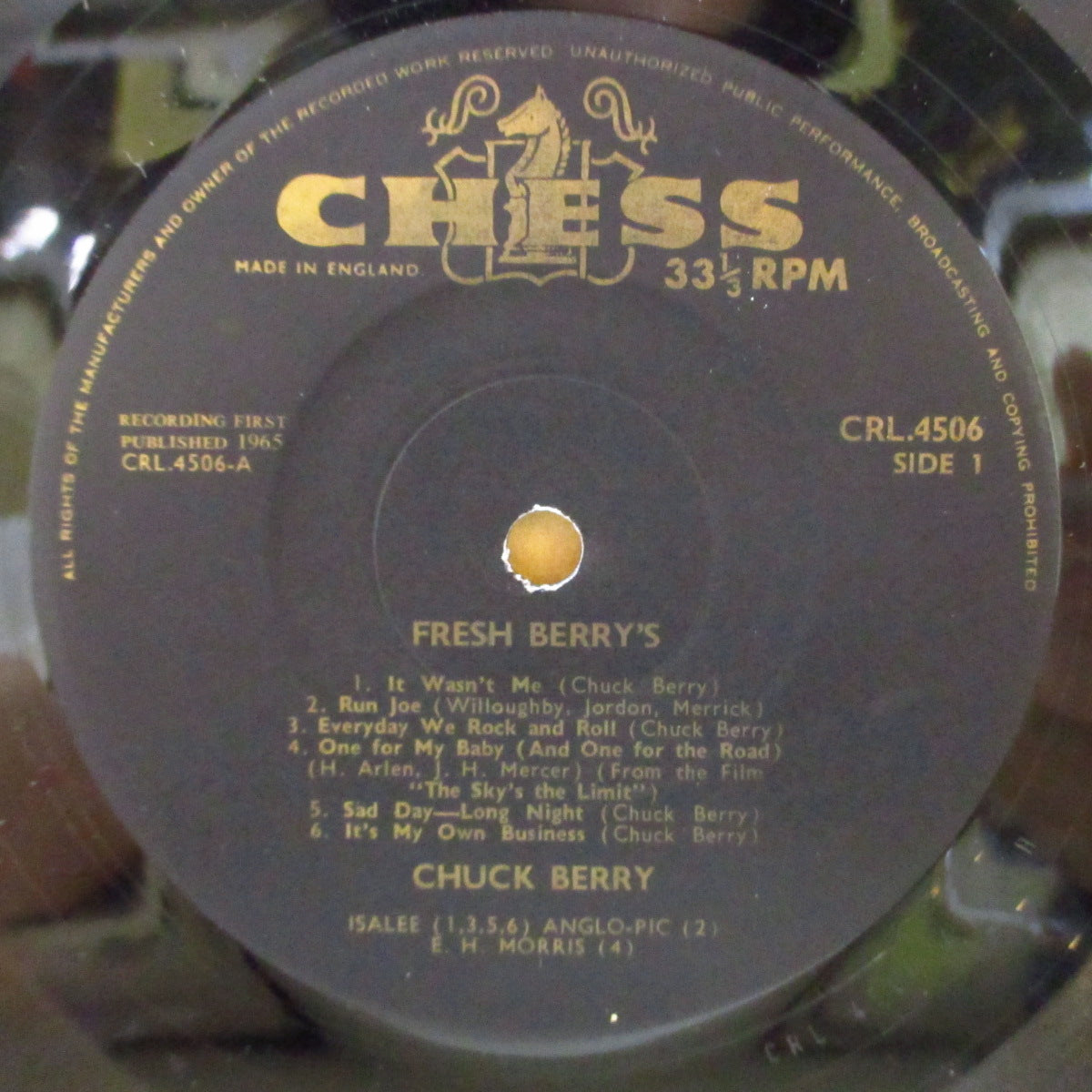 CHUCK BERRY (チャック・ベリー) - Fresh Berry's (UK '65 オリジナル