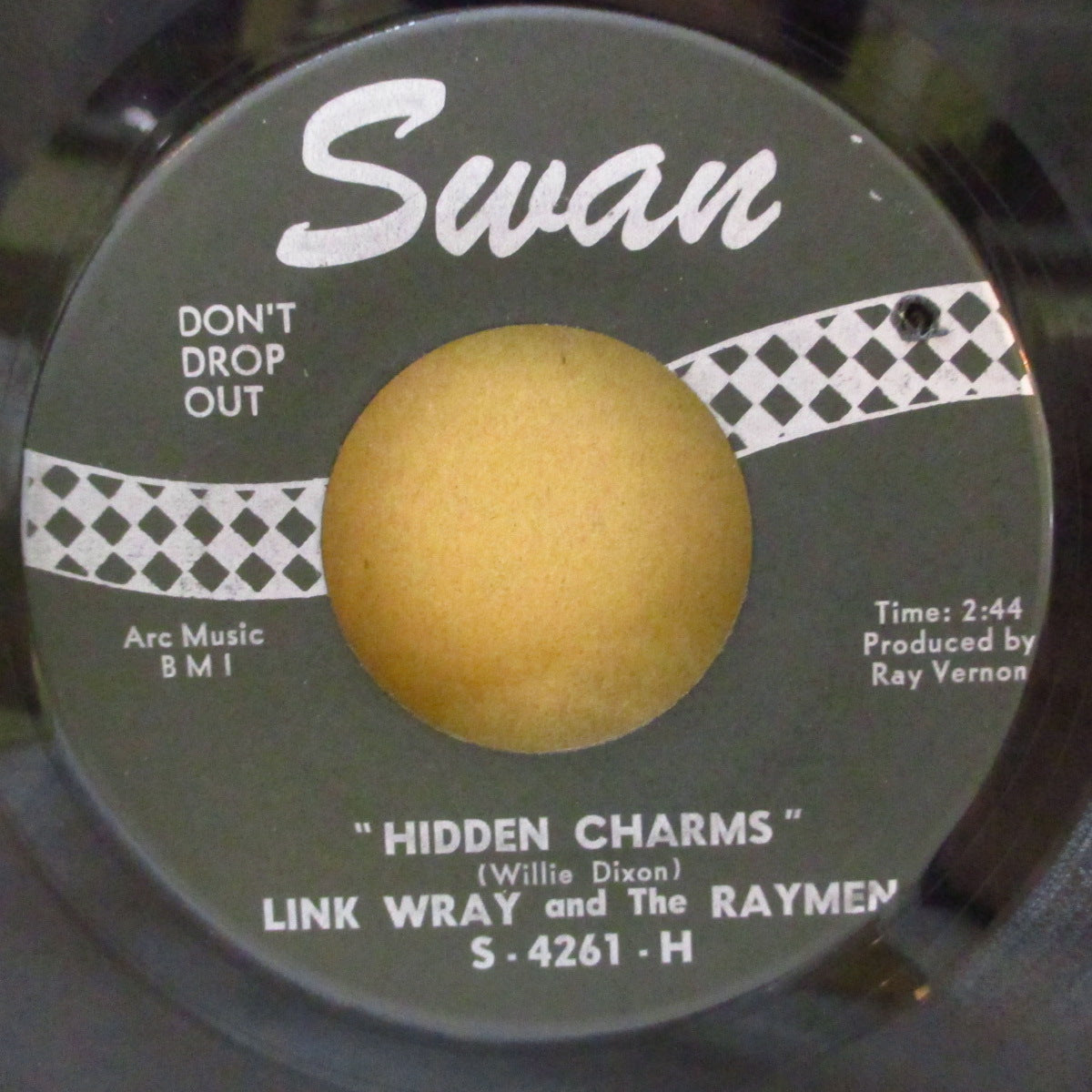 LINK WRAY & HIS RAYMEN (リンク・レイ)  - Ace Of Spades / Hidden Charms (US オリジナル 7インチ) 爆裂ロッキン・インスト'66年バージョン！