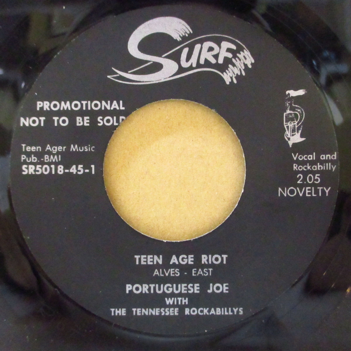 PORTUGUESE JOE With The Tennessee Rockabillys  (ポーチュギーズ・ジョー＆テネシー・ロカビリーズ)  - Teen Age Riot (EU '80年代 限定リプロ 7インチ) 「Sin Alley #3」他コンピ収録カオティック・ロカビリー！