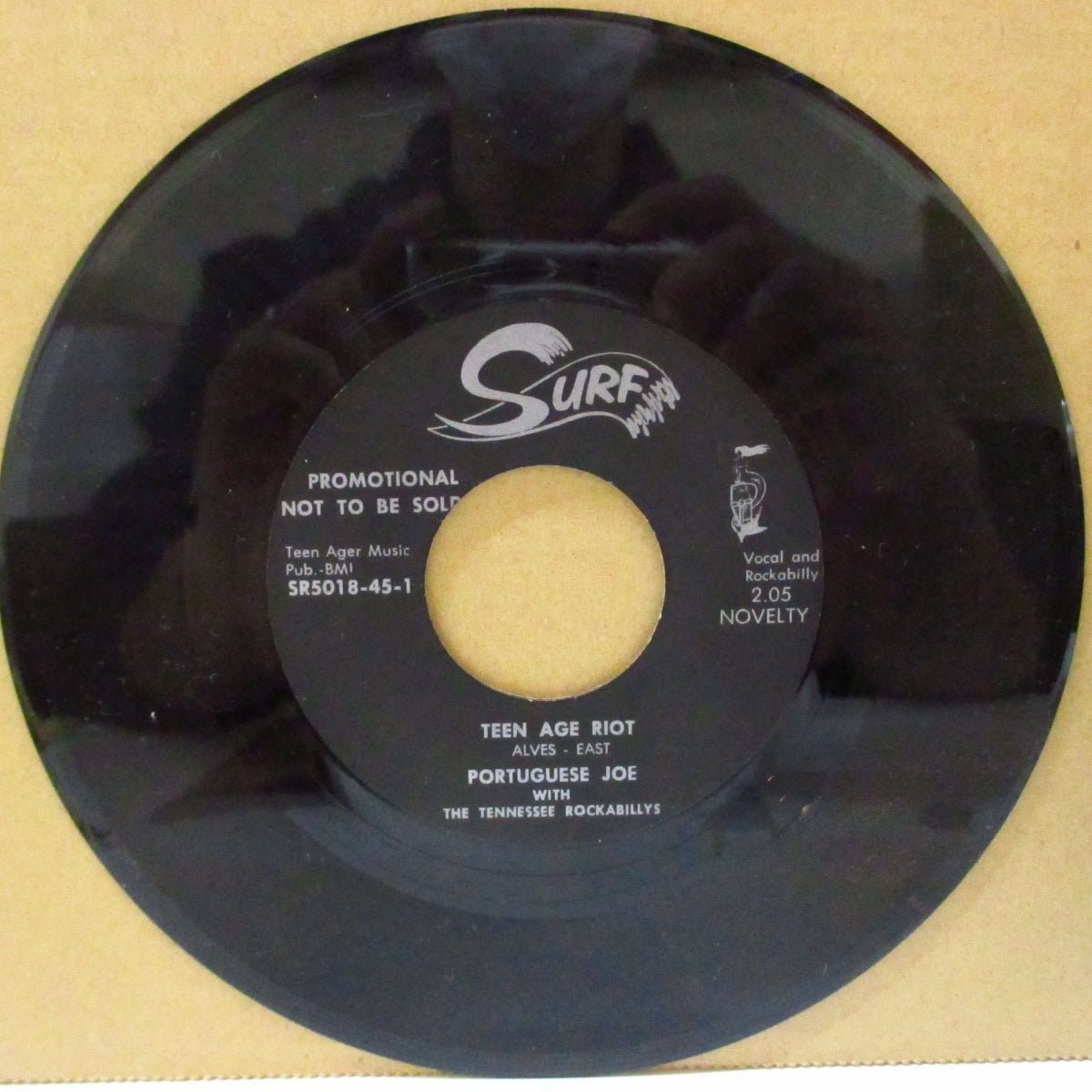 PORTUGUESE JOE With The Tennessee Rockabillys  (ポーチュギーズ・ジョー＆テネシー・ロカビリーズ)  - Teen Age Riot (EU '80年代 限定リプロ 7インチ) 「Sin Alley #3」他コンピ収録カオティック・ロカビリー！