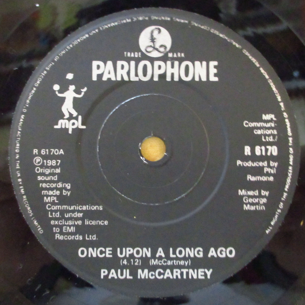 PAUL McCARTNEY (ポール・マッカートニー)  - Once Upon A Long Ago (UK '87 オリジナル 7インチ+光沢固紙ジャケ)