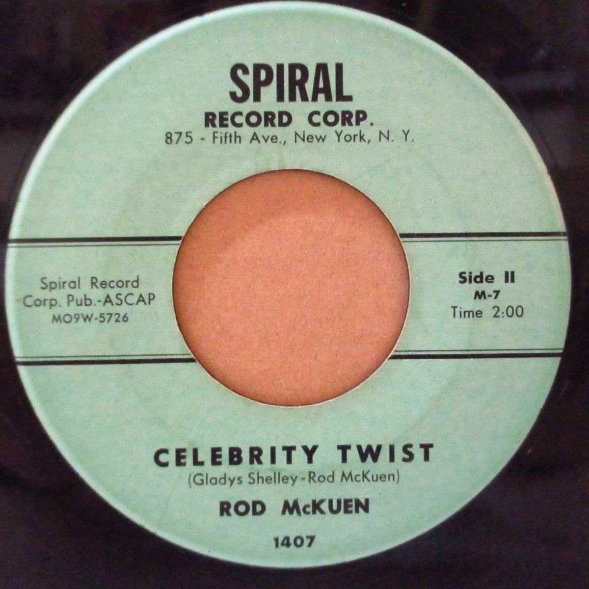 ROD McKUEN (ロッド・マッケン)  - Celebrity Twist / Oliver Twist (US オリジナル 7インチ)アップテンポ・爆ツイスト！