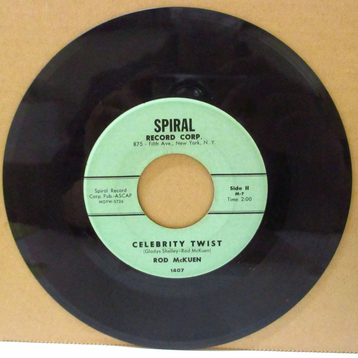 ROD McKUEN (ロッド・マッケン)  - Celebrity Twist / Oliver Twist (US オリジナル 7インチ)アップテンポ・爆ツイスト！