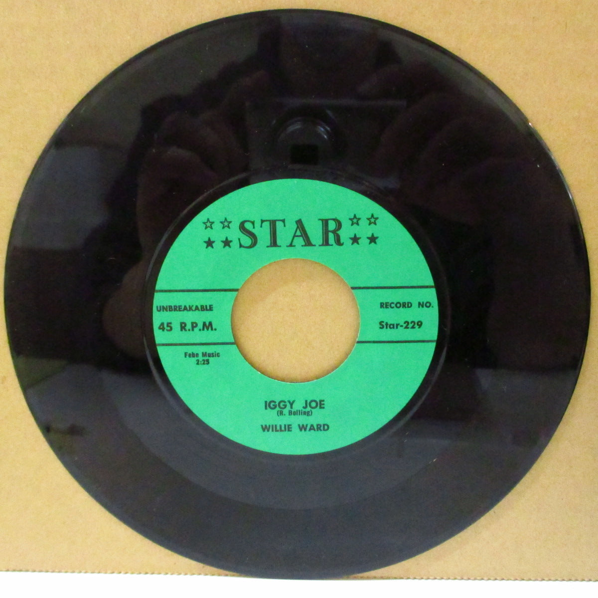 WILLIE WARD (ウィリー・ワード)  - Iggy Joe / Be Mine (US '80年代限定リプロ 7インチ) ワイルド・ロカビリー