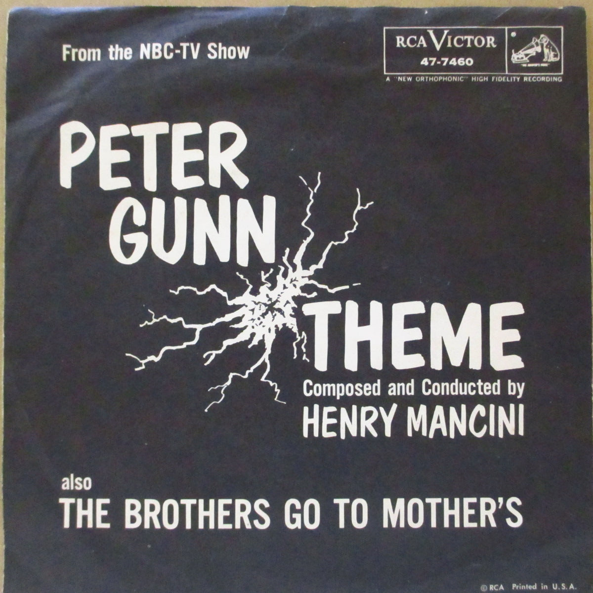 HENRY MANCINI (ヘンリー・マンシーニ 楽団)  - Peter Gunn Theme (US '59年ジャケ付オリジナル 7インチ)ピーター・ガン」のテーマ曲