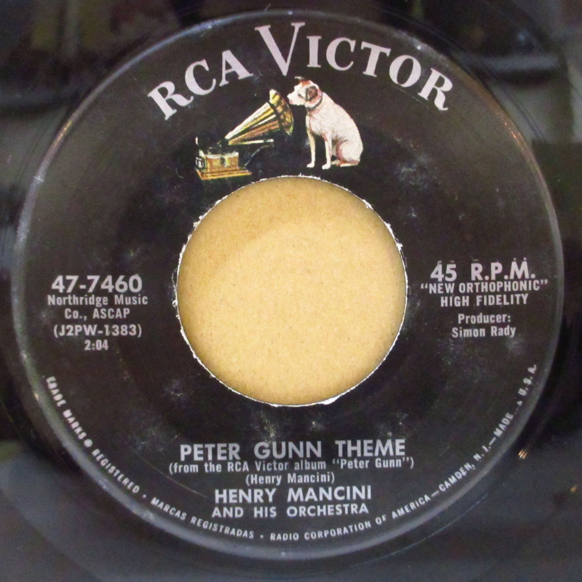 HENRY MANCINI (ヘンリー・マンシーニ 楽団)  - Peter Gunn Theme (US '59年ジャケ付オリジナル 7インチ)ピーター・ガン」のテーマ曲