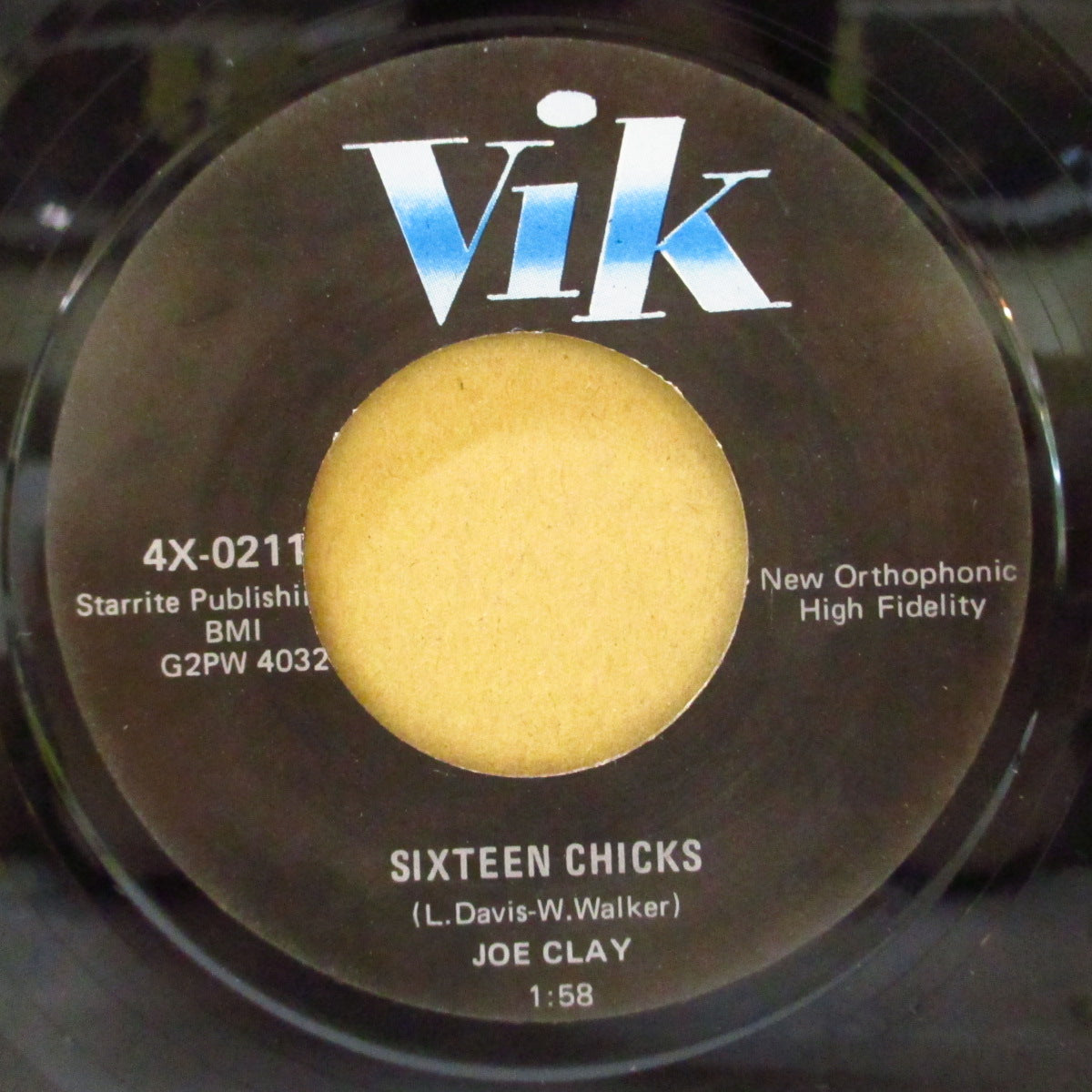 JOE CLAY (ジョー・クレイ)  - Duck Tail / Sixteen Chicks (US 80's 限定リプロ再発 7インチ)ロカビリー・クラシック！