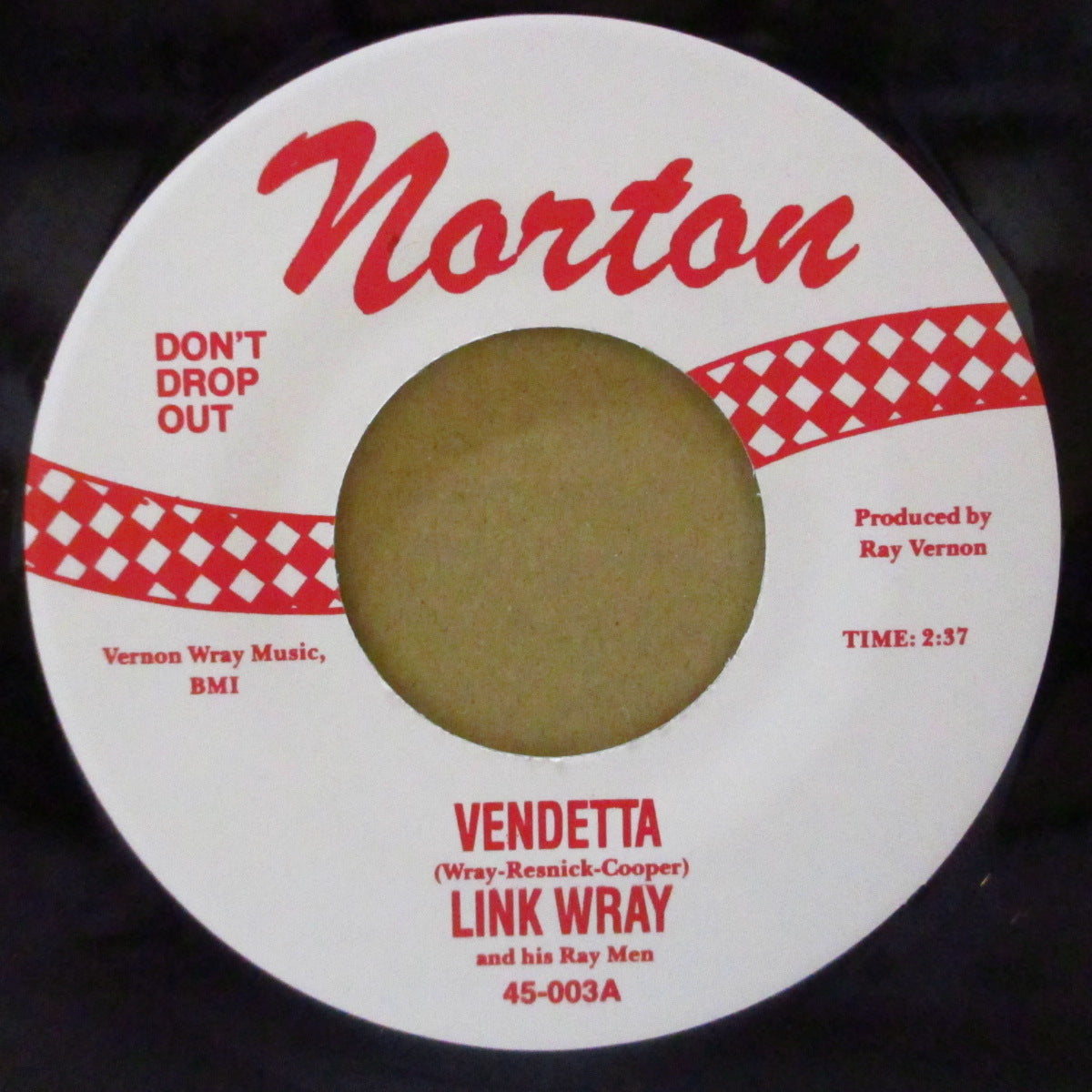 LINK WRAY & HIS RAYMEN (リンク・レイ)  - Vendetta (US オリジナル 7インチ) '60年録音、未発表インスト