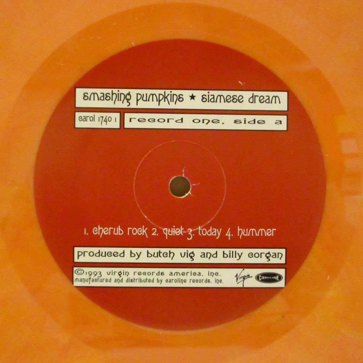 SMASHING PUMPKINS (スマッシング・パンプキンズ)  - Siamese Dream (US '93 限定3rdプレス「オレンジマーブル盤」 2xLP/光沢見開きジャケ) '93年名作2ndアルバム