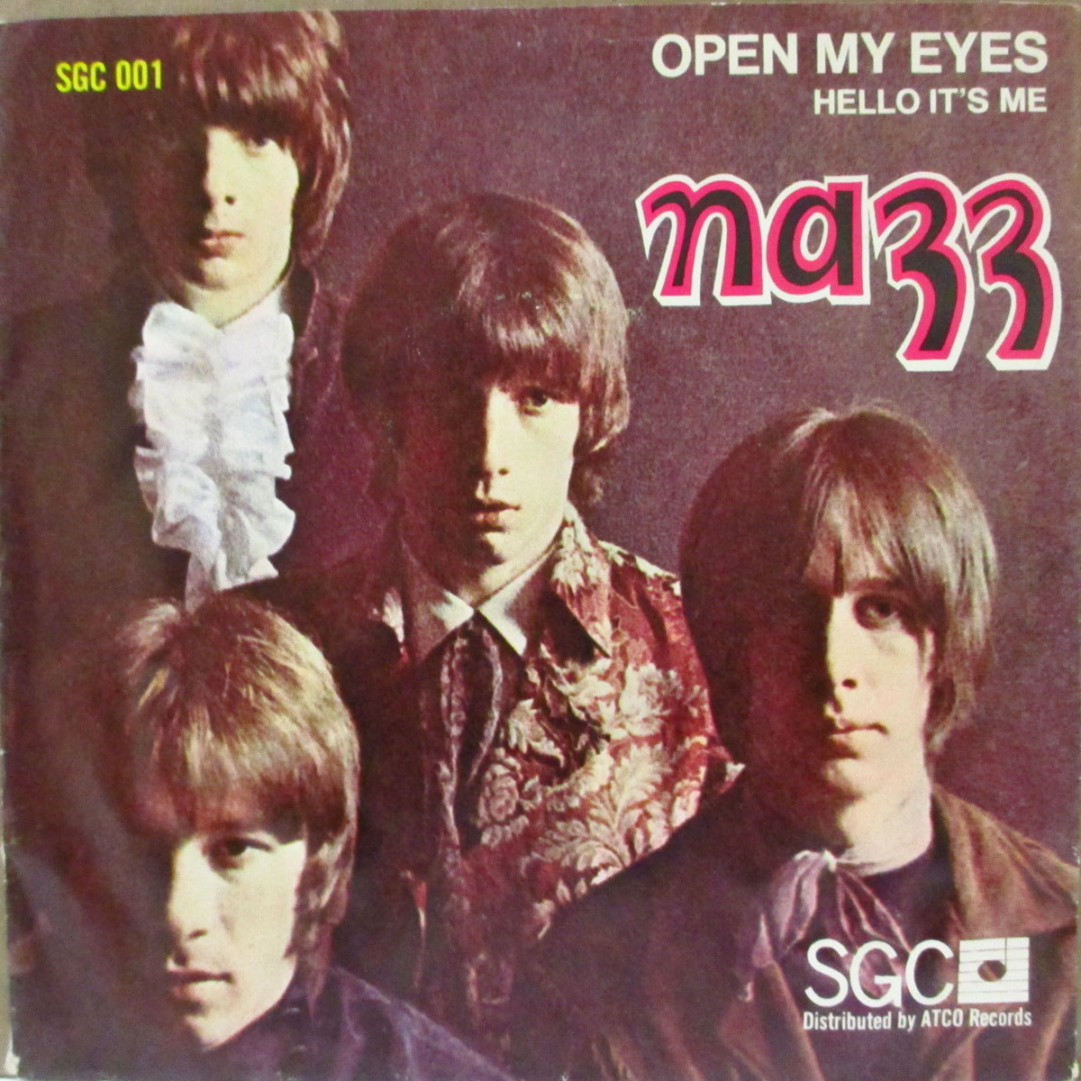 NAZZ (ナッズ)  - Open My Eyes / Hello It's Me (US '68 オリジナル「ライン無しクリーム・ラべ ver」 ジャケ付き 7インチ ) トッド・ラングレン両面大名曲！