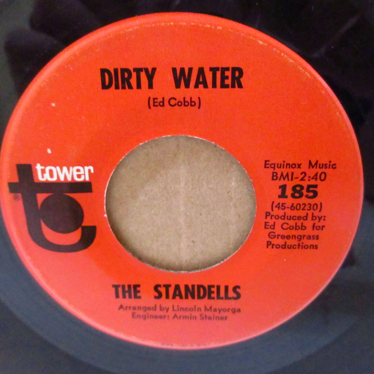 STANDELLS, THE (ザ・スタンデルズ)  - Dirty Water / Rari (US '65 オリジナル 7インチ)ガレージ・ロック界クラシック大名曲！