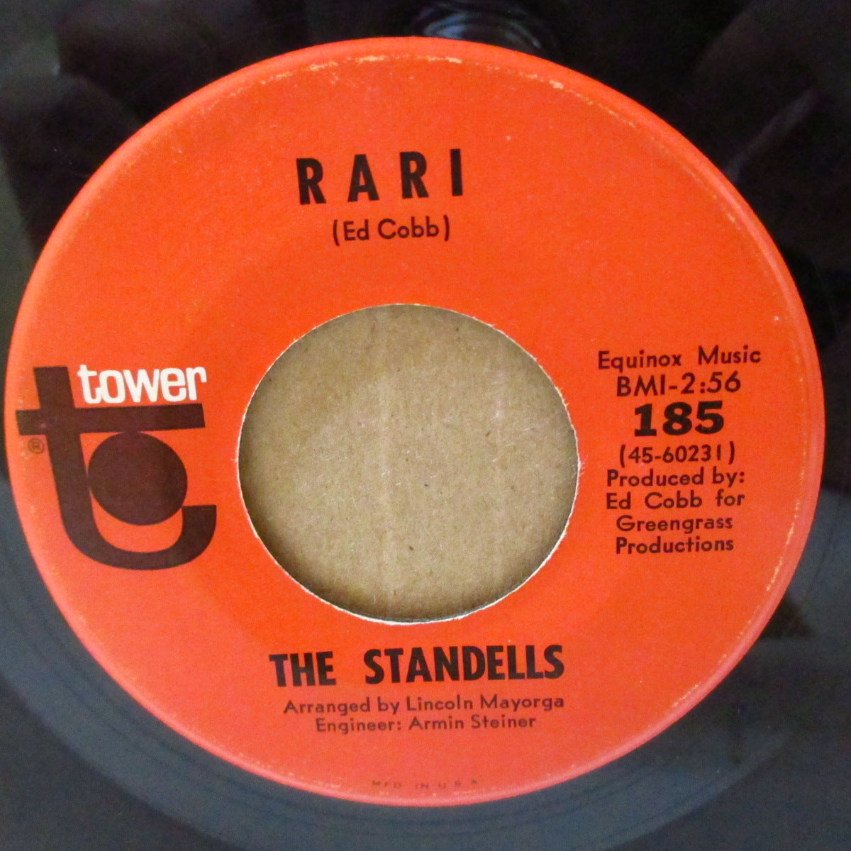 STANDELLS, THE (ザ・スタンデルズ)  - Dirty Water / Rari (US '65 オリジナル 7インチ)ガレージ・ロック界クラシック大名曲！