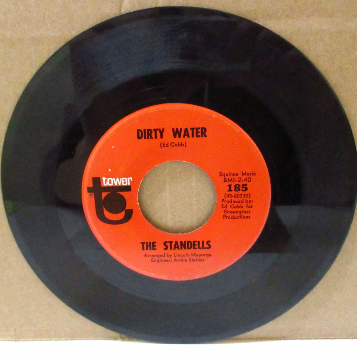 STANDELLS, THE (ザ・スタンデルズ)  - Dirty Water / Rari (US '65 オリジナル 7インチ)ガレージ・ロック界クラシック大名曲！