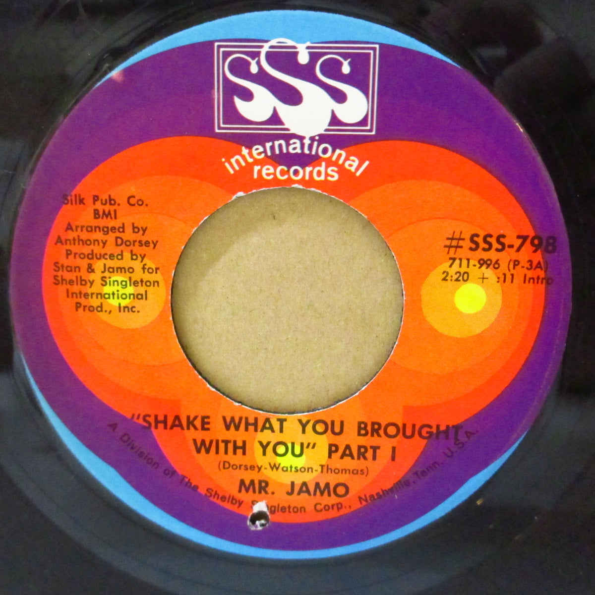 MR. JAMO (JAMO THOMAS) (ジェイモ・トーマス)  - Shake What You Brought With You Part 1 & 2 (US SSS社オリジナル7インチ/SSS-798) ねっちょりディープ・ファンク！