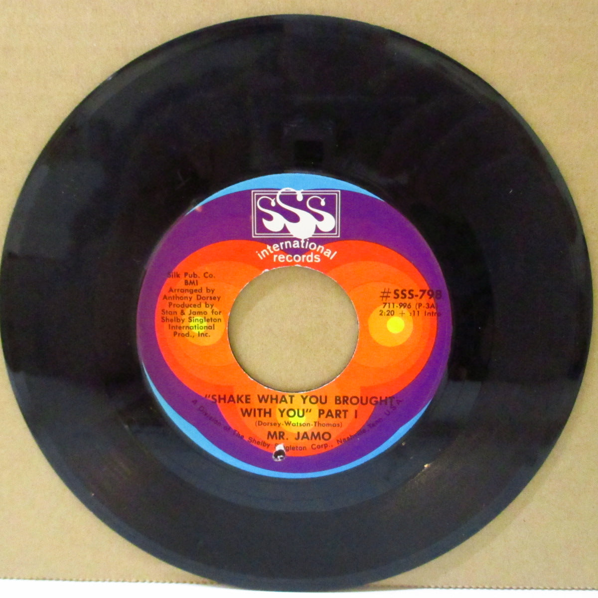 MR. JAMO (JAMO THOMAS) (ジェイモ・トーマス)  - Shake What You Brought With You Part 1 & 2 (US SSS社オリジナル7インチ/SSS-798) ねっちょりディープ・ファンク！