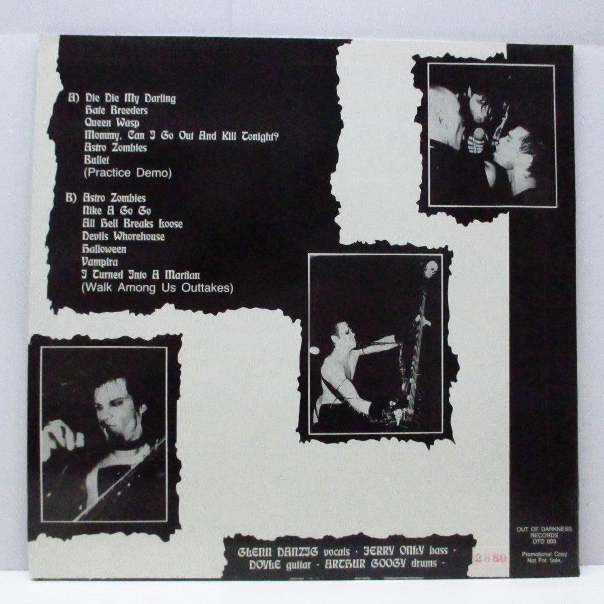 MISFITS (ミスフィッツ)  - Ghouls Nights Out (EU '90 限定「黒盤」LP) スタジオデモ＆アウトテイク！