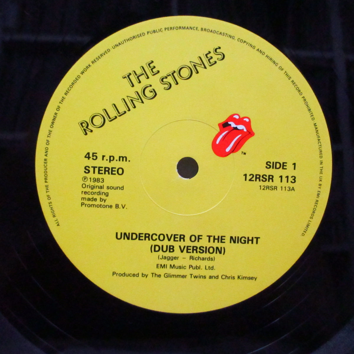 ROLLING STONES (ローリング・ストーンズ)  - Undercover Of The Night : Extended Cheeky Mix (UK オリジナル 12")