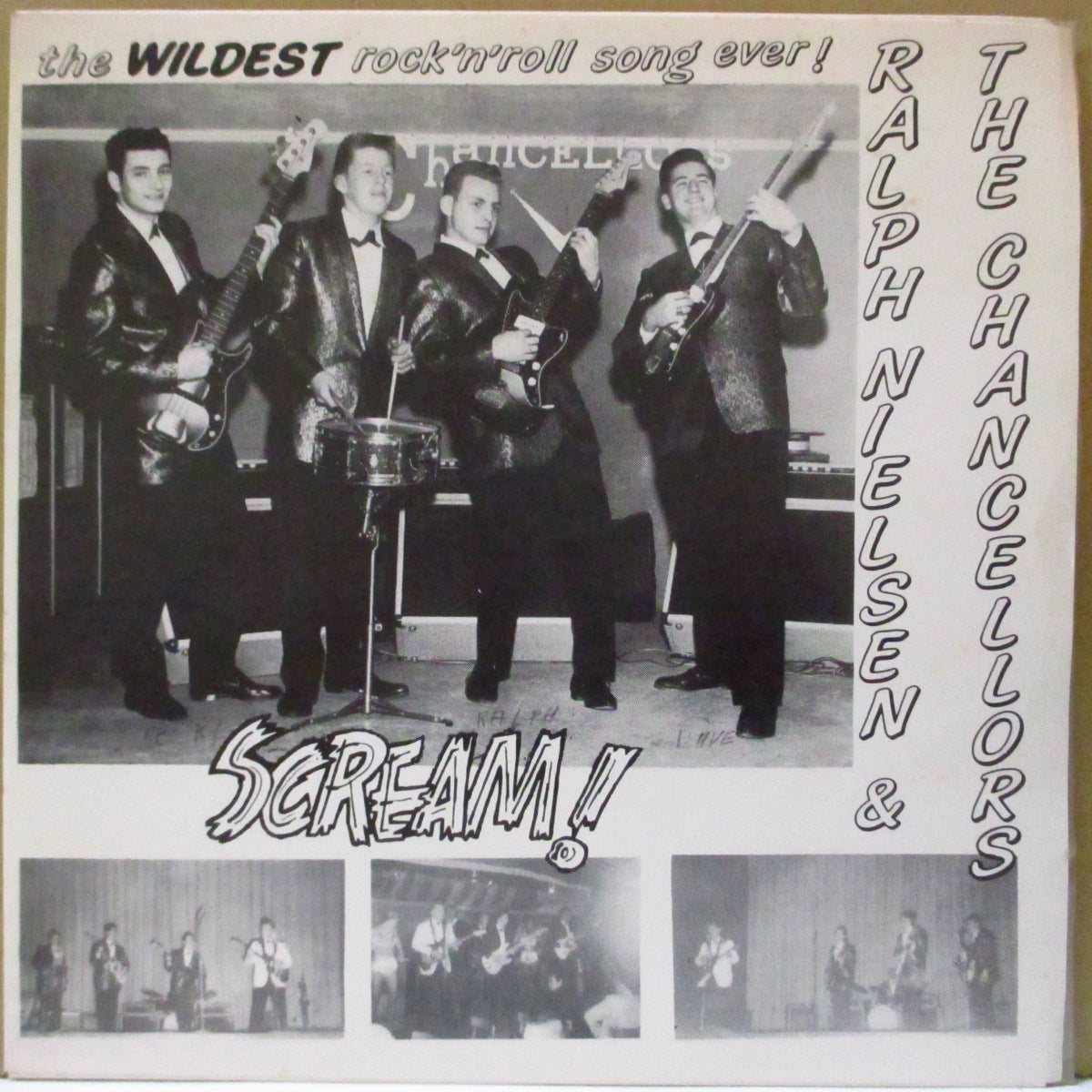 RALPH NIELSEN & THE CHANCELLORS (ラルフ・ニールセン＆ザ・チャンセラーズ)  - Scream +2 (US ジャケ付き正規再発 7インチ) The 5678s他のカヴァ原曲、絶叫R&Rガレージ！