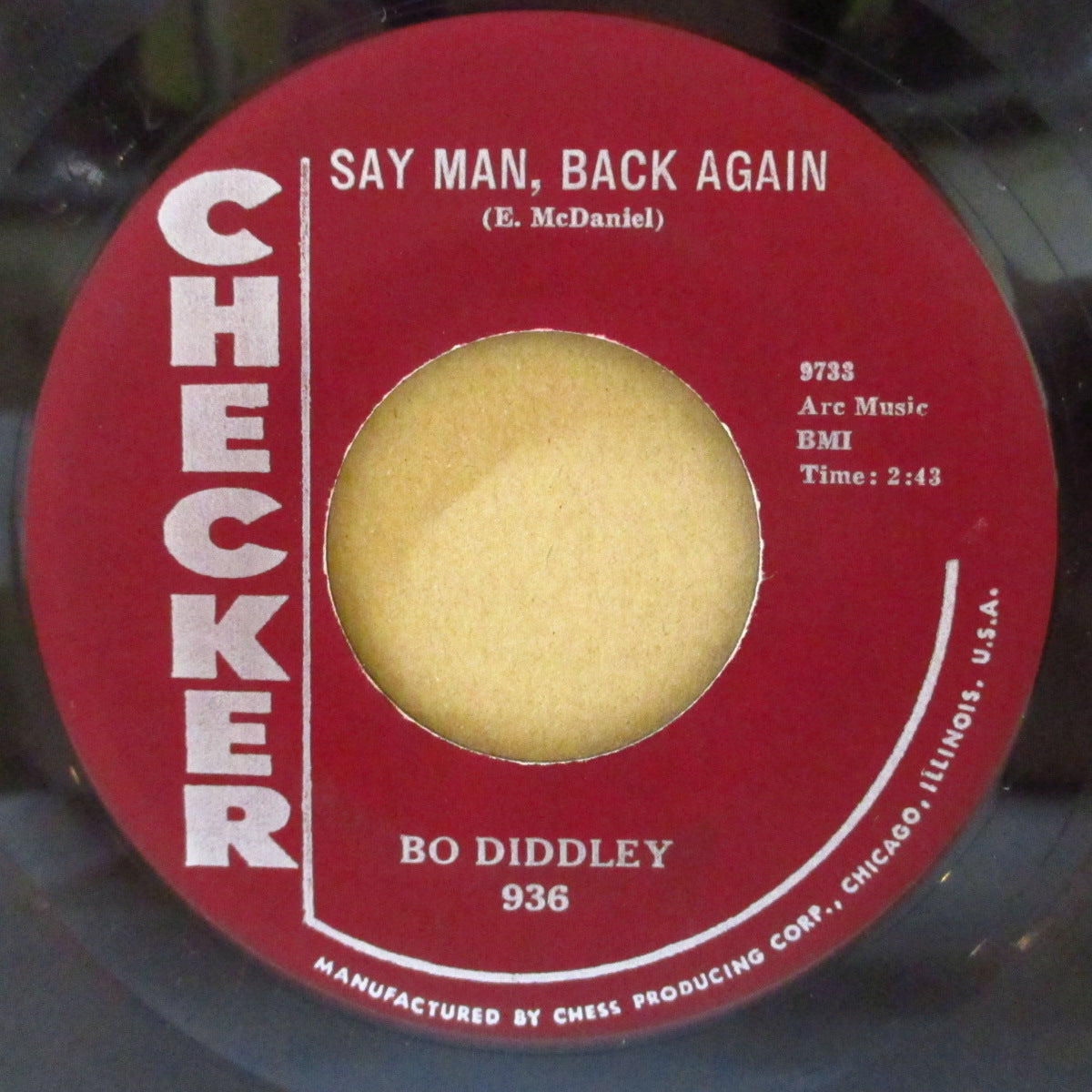 BO DIDDLEY (ボ・ディドリー)  - Say Man, Back Again (US '59 オリジナル 7インチ)両面BO-BEAT炸裂凶暴R&B！