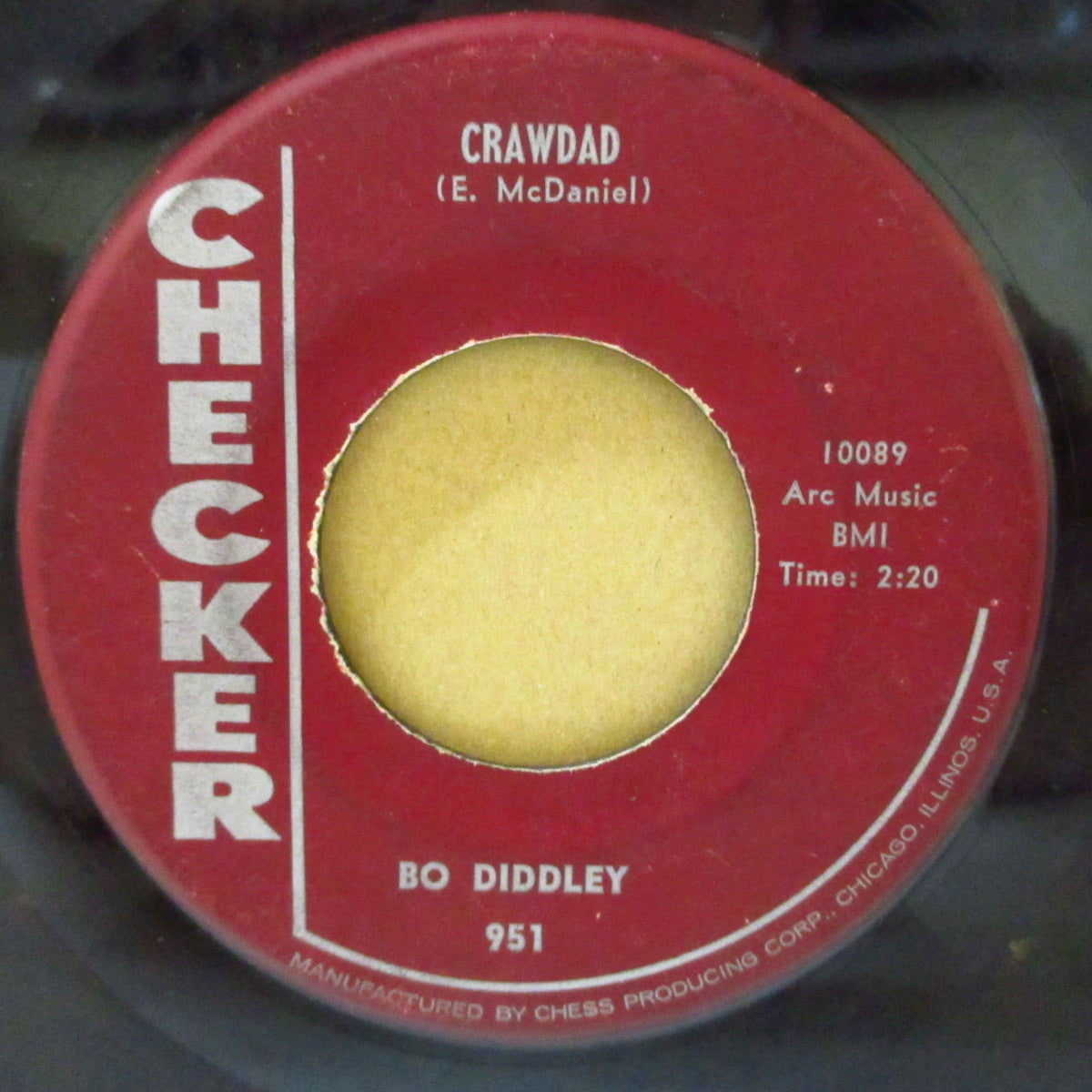 BO DIDDLEY (ボ・ディドリー)  - Crawdad (US '60 オリジナル 7インチ)ザ・バッツのカヴァ原曲、凶暴R&B！